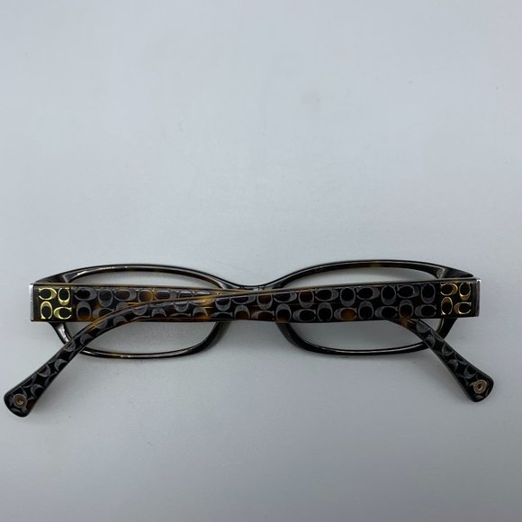 Coach HC6001 Emily Rectangle Frame Dark Tortoise Glasses - Picture 9 of 10